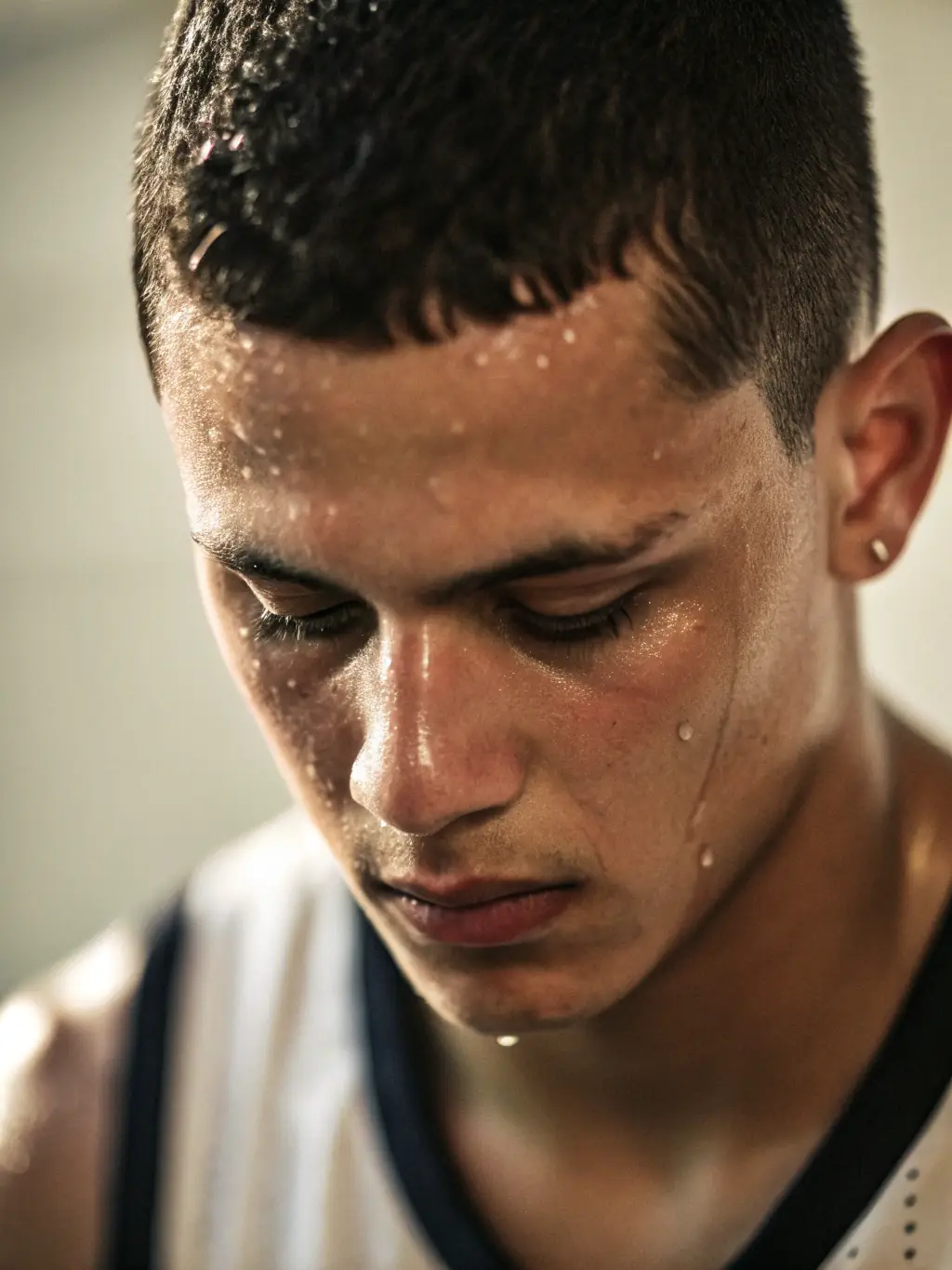 A young athlete focused and determined during a training session, showcasing the discipline instilled by ASSOCIATION SPORTIVE.
